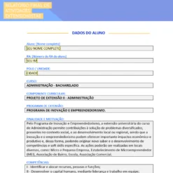 Diagnóstico organizacional no Projeto de Extensão II Administração