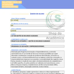 Projeto de Extensão II Recursos Humanos