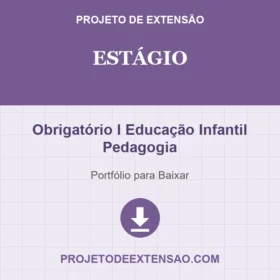 Estágio Curricular Obrigatório I Educação Infantil Pedagogia