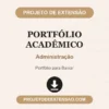 Portfólio Acadêmico de Administração pronto para download