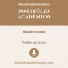 Portfólio Acadêmico de Gastronomia pronto para download