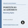 Portfólio Acadêmico de Marketing Digital pronto para download