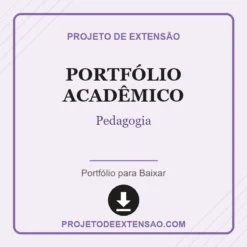 Portfólio Acadêmico de Pedagogia pronto para download
