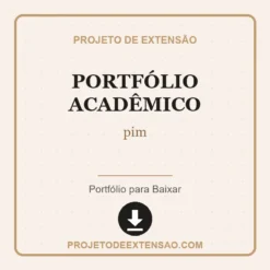 Portfólio Acadêmico de pim pronto para download