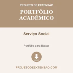 Portfólio Acadêmico de Serviço Social pronto para download