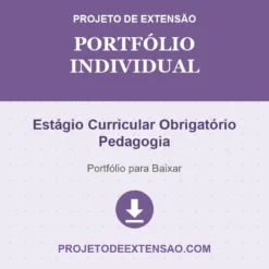 Portfólio Individual de Estágio Curricular Obrigatório Pedagogia pronto para download