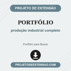 Portfólio de produção industrial completo pronto para download
