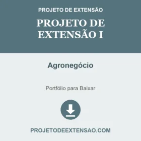 Projeto de extensão I Agronegócio