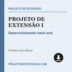 Projeto de Extensão I de Desenvolvimento back-end pronto para download