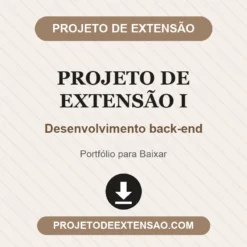 Projeto de Extensão I de Desenvolvimento back-end pronto para download