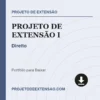 Projeto de Extensão I de Direito pronto para download