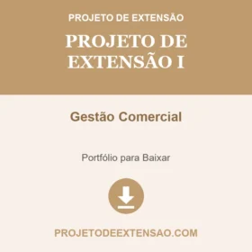Projeto de extensão I Gestão Comercial