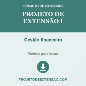 Projeto de extensão I Gestão financeira