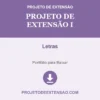 Projeto de Extensão I de Letras pronto para download