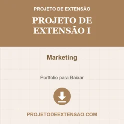 Projeto de Extensão I de Marketing pronto para download