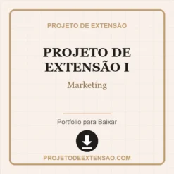 Projeto de Extensão I de Marketing pronto para download