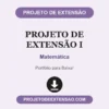 Projeto de Extensão I de Matemática pronto para download
