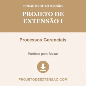 Projeto de Extensão I - Processos Gerenciais