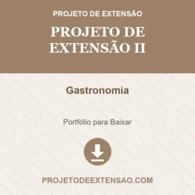 Portfólio Individual Projeto de extensão II Gastronomia