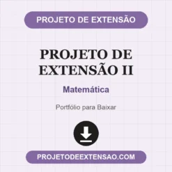 Projeto de Extensão II de Matemática pronto para download
