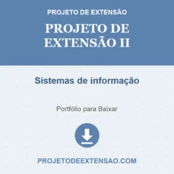 Projeto de Extensão II de Sistemas de informação pronto para download