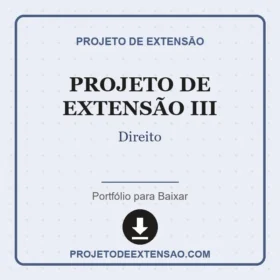 Projeto de Extensão III Direito