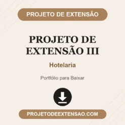 Projeto de Extensão III de Hotelaria pronto para download