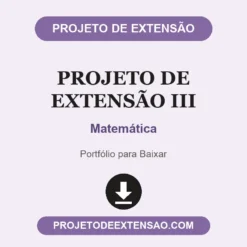 Projeto de Extensão III de Matemática pronto para download