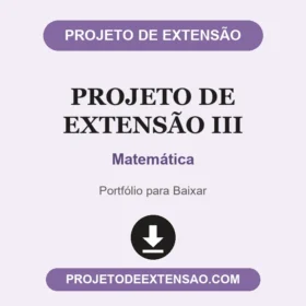 Projeto de extensão III Matemática