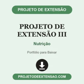 Projeto de Extensão III Nutrição