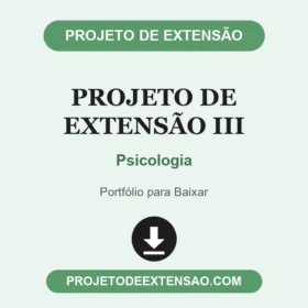 Projeto de Extensão III Psicologia