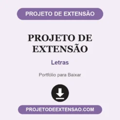 Projeto de Extensão de Letras pronto para download