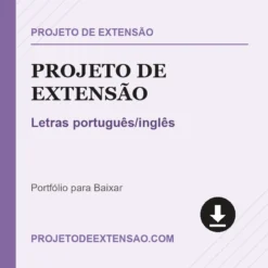 Projeto de Extensão de Letras português/inglês pronto para download