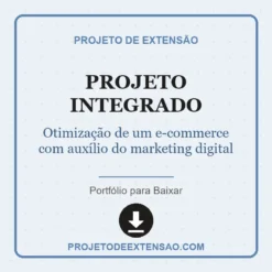 Projeto Integrado de Otimização de um e-commerce com auxílio do marketing digital pronto para download