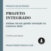 Projeto Integrado de síntese cst em gestão inovação na indústria têxtil pronto para download