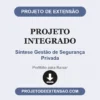Projeto Integrado de Síntese Gestão de Segurança Privada pronto para download