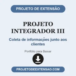 Projeto Integrador III de Coleta de informações junto aos clientes pronto para download